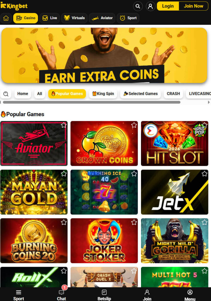 KingBet play slots