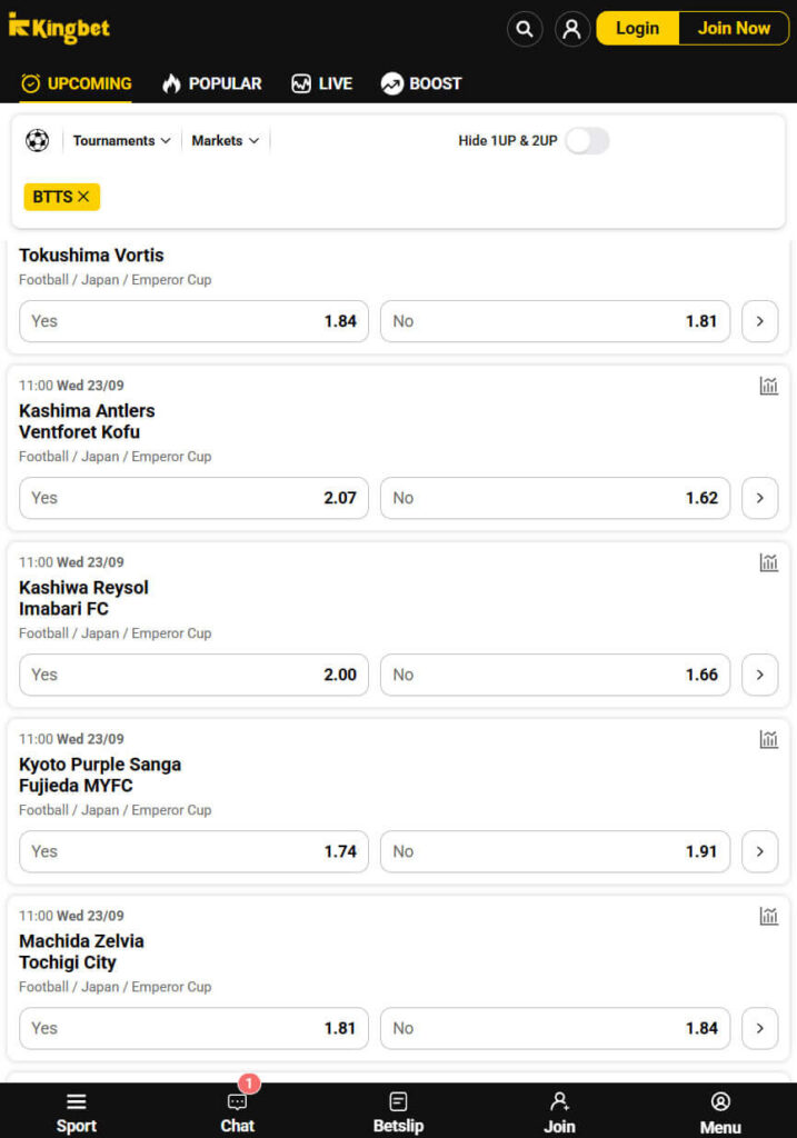 KingBet bet